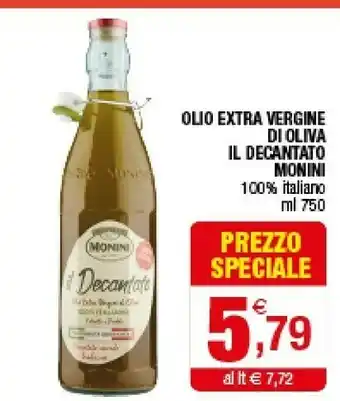 Monini Olio Extravergine Di Oliva Il Decantato