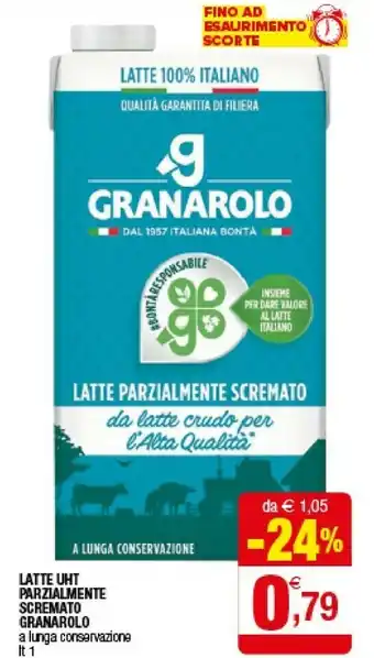 Iperal Granarolo Latte Scremato 1000 G(ml) offerta
