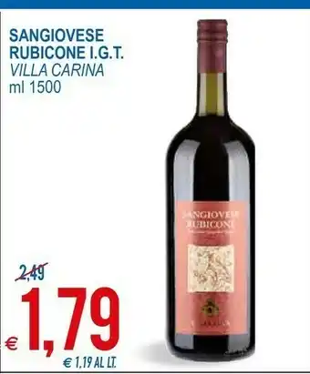 MD Discount Villa Carina Sangiovese Rubicone Igt offerta