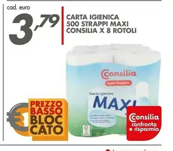 Consilia Carta Igienica 500 Strappi Maxi