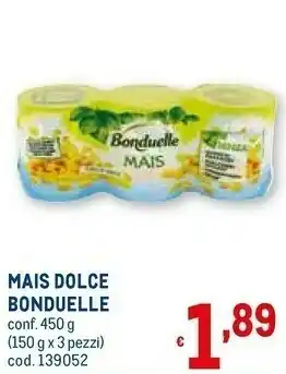 Metro Bonduelle Mais Dolce offerta