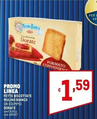 Metro Mulino Bianco Le Dorate Fette Biscottate 630 G(ml) offerta