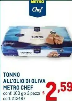 Metro Metro chef Tonno All' Olio Di Oliva offerta