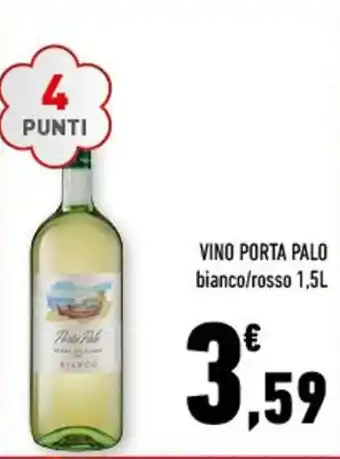 Conad Margherita VINO PORTA PALO bianco/rosso 1,5L offerta