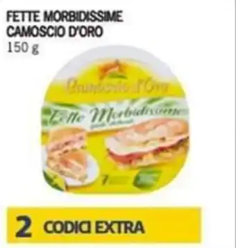 Iper Tosano FETTE MORBIDISSIME CAMOSCIO D'ORO 150 g offerta