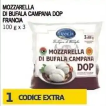 Iper Tosano MOZZARELLA DI BUFALA CAMPANA DOP FRANCIA 100 g x 3 offerta