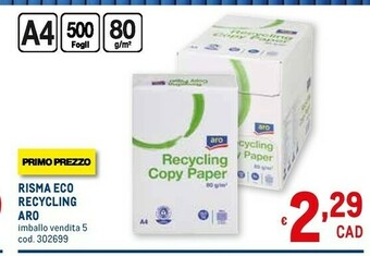 Metro Aro Risma Eco Recycling offerta