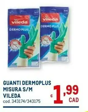 Metro Vileda Guanti Dermoplus Misura S/m offerta