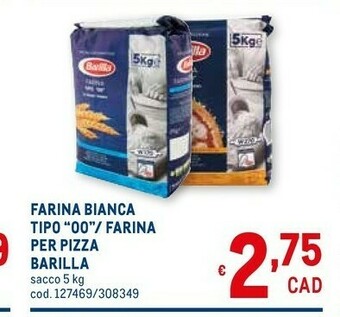 Metro Barilla Farina Di Grano Tenero Tipo 00 offerta