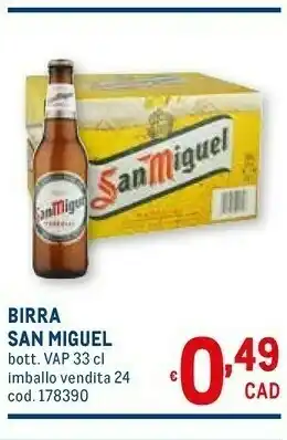 Metro San miguel Birra offerta