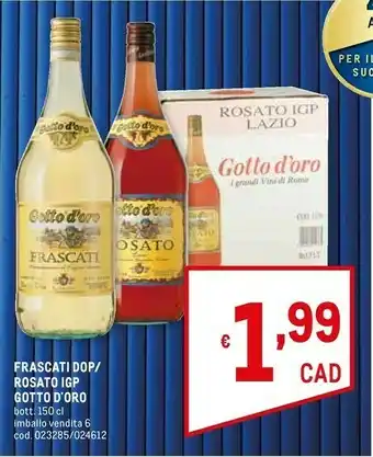 Metro Gotto D'Oro - Vino Rosato offerta