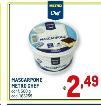 Metro Metro chef Mascarpone offerta