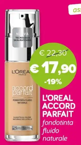 L'OREAL ACCORD PARFAIT fondotinta fluido naturale