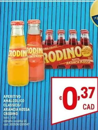 Metro Campari Aperitivo Analcolico Classico offerta