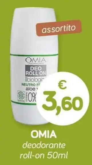 Il Tulipano OMIA deodorante roll-on 50ml offerta