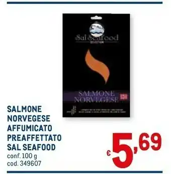 Metro Sal seafood Salmone affumicato offerta