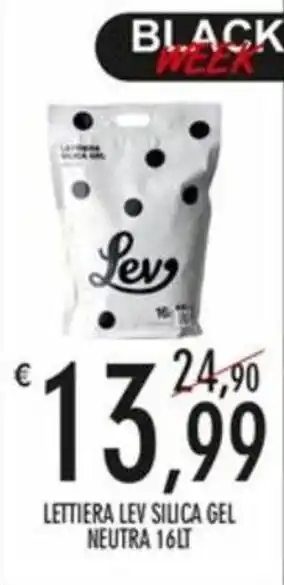 Moby Dick LETTIERA LEV SILICA GEL NEUTRA 16LT offerta