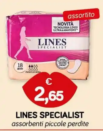 LINES SPECIALIST assorbenti piccole perdite