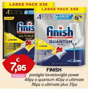 Il Tulipano finish pastiglie lavastoviglie power 48pz o quantum 40pz offerta