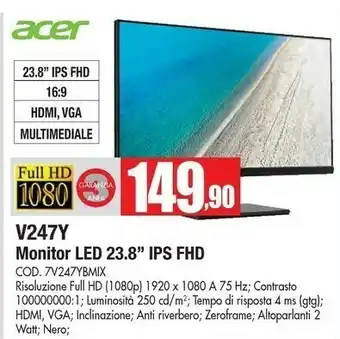 Vobis Acer Monitor tv offerta