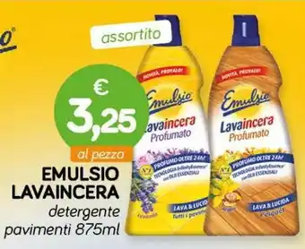 Il Tulipano EMULSIO LAVAINCERA detergente pavimenti 875ml offerta
