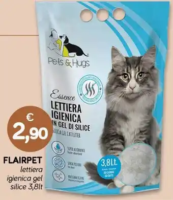 FLAIRPET lettiera igienica gel silice 3,8lt