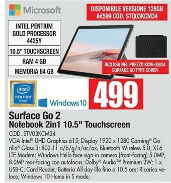 Vobis Microsoft Surface offerta