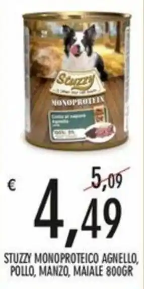 STUZZY MONOPROTEICO AGNELLO, POLLO, MANZO, MAIALE 800GR