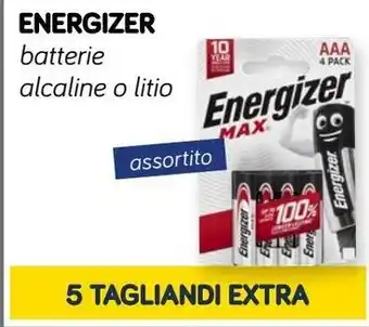 ENERGIZER batterie alcaline o litio
