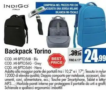 Indigo Backpack Torino