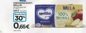 Coop Mellin Omogeneizzati offerta