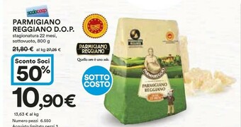 Coop Parmigiano reggiano Parmigiano offerta