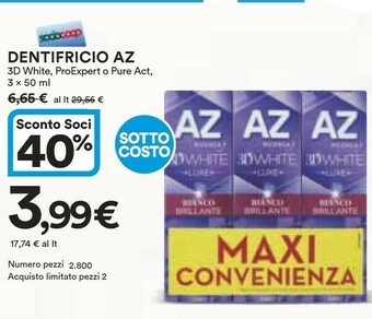 Coop Az Dentifricio offerta
