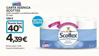 Coop Scottex Carta igienica offerta
