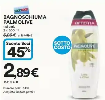 Coop Palmolive Bagnoschiuma offerta