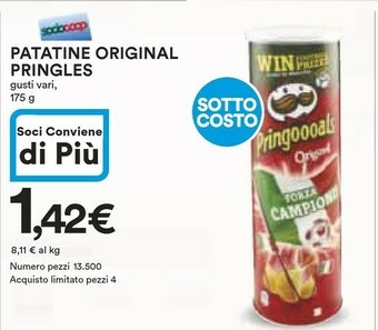 Coop Pringles Patatine fritte offerta