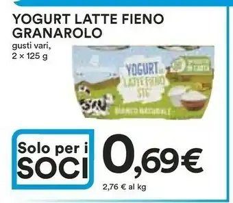 Coop Granarolo Yogurt offerta