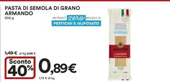 Coop Grano armando Pasta di semola offerta