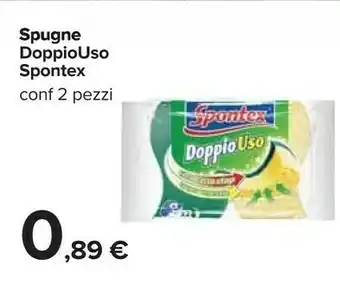 Carrefour Spontex Spugne Doppiouso offerta