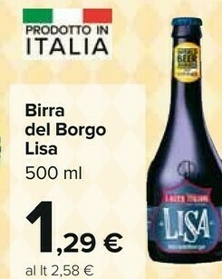 Lisa Birra Del Borgo 500 Ml