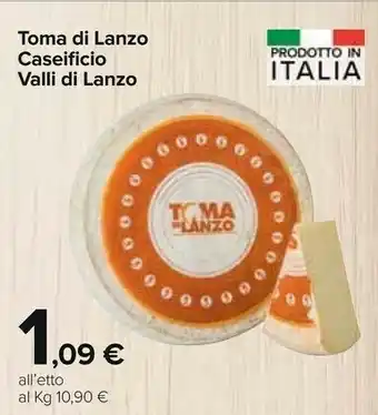 Toma Di Lanzo Caseificio Valli Di Lanzo