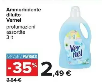 Carrefour Vernel Ammorbidente Diluito offerta