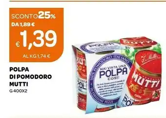 Ekom Mutti Pomodori pelati offerta