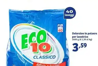 In'S Mercato Eco10 Detersivo In Polvere Per Lavatrice offerta
