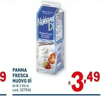Metro Nuuovo Di Panna Fresca offerta