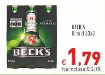 BECK'S Birra cl 33x3