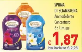 Cash & Carry Grossy SPUMA DI SCIAMPAGNA Ammorbidente Concentrato 65 Lavaggi offerta