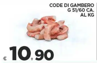 Deco Superfreddo CODE DI GAMBERO G 51/60 CA. offerta