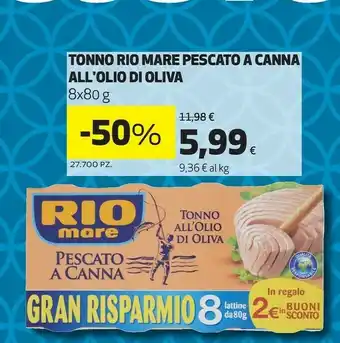 Rio Mare Tonno Pescato A Canna