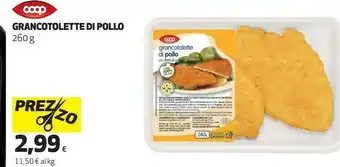 Alta Supermercati Coop - Grancotolette Di Pollo Con Filetti Di Pollo 260 G(ml) offerta